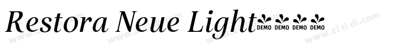 Restora Neue Light字体转换 Restora Neue Light字体转换